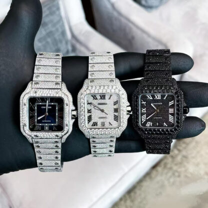 Cartier Santos Black Warrior Mechanical Watch - Image 8