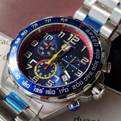 TAGHeuer Quartz Men's Steel Strap Watch - Image 6
