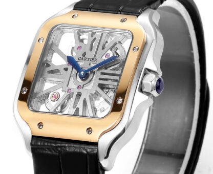 Cartier Santos hollow steel belt series mechanical watch - Image 6