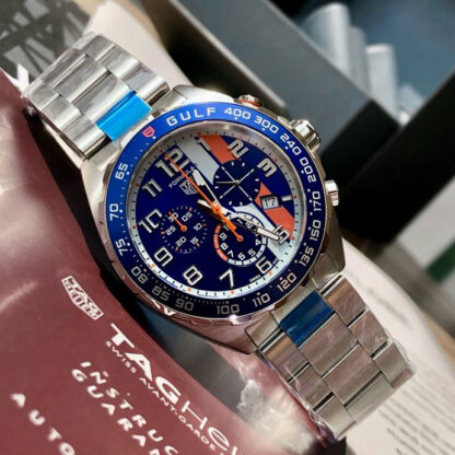 TAGHeuer Quartz Men's Steel Strap Watch - Image 6