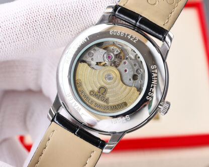 Omega watch with imported cowhide strap and original clasp - Image 8