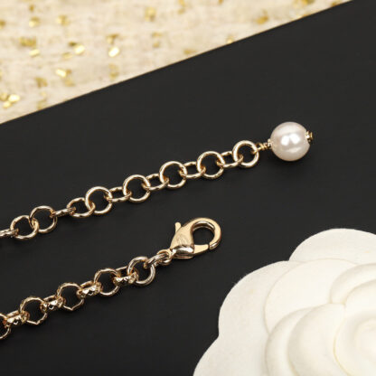 Chanel Heart Gradient Pearl Sweater Necklace - Image 8