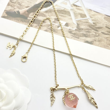 Chanel Vintage Peach Necklace - Image 8