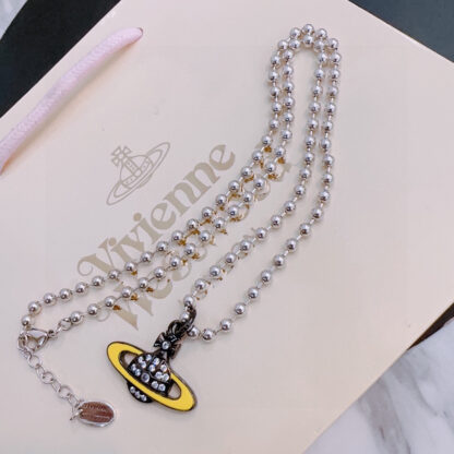 Vivienne Westwood classic large Saturn necklace unisex - Image 8