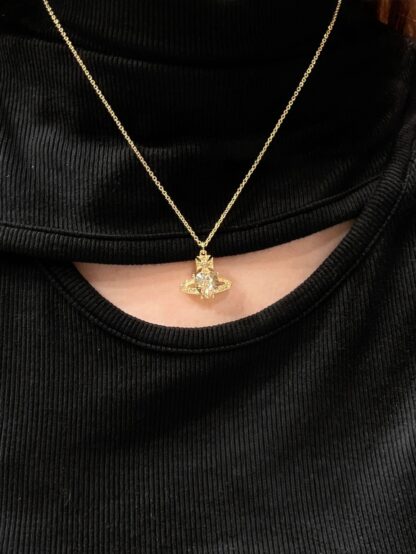 Vivienne Westwood classic shining earth star ring necklace - Image 8
