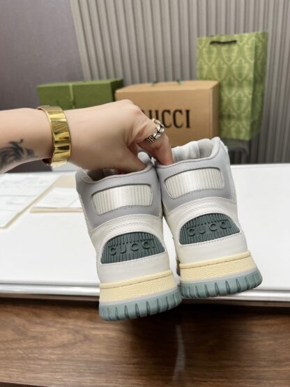 Gucci high and low top distressed sneakers - Image 8