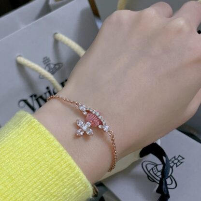 Vivienne Westwood Colorful Semi-translucent Enamel Saturn Bracelet - Image 8