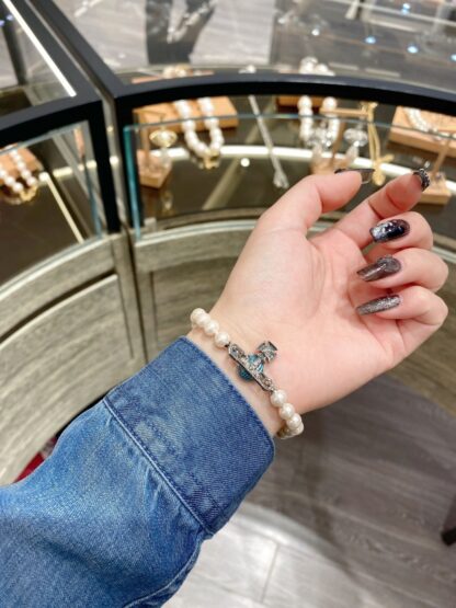 Vivienne Westwood Enamel Saturn Bracelet - Image 8