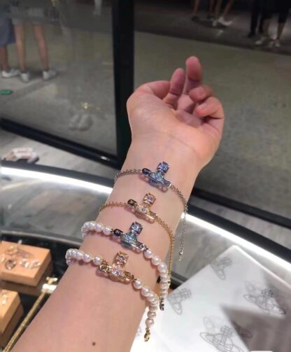 Vivienne Westwood Enamel Saturn Bracelet - Image 8