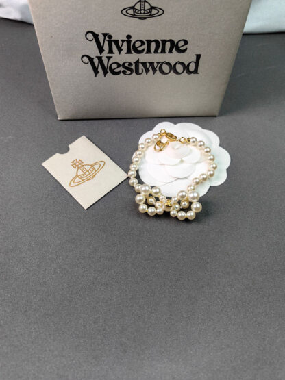 Vivienne Westwood Bow Pearl Bracelet - Image 8