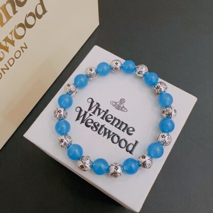 Vivienne Westwood Agate Thai Silver Bracelet - Image 8
