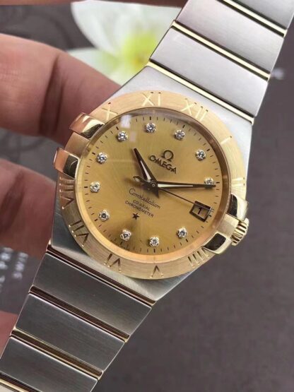 Omega Constellation Series Inter Gold Set with Diamonds Yellow Face - Image 8