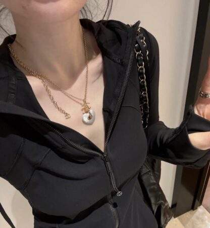 Chanel Creamy White Heart Necklace - Image 8