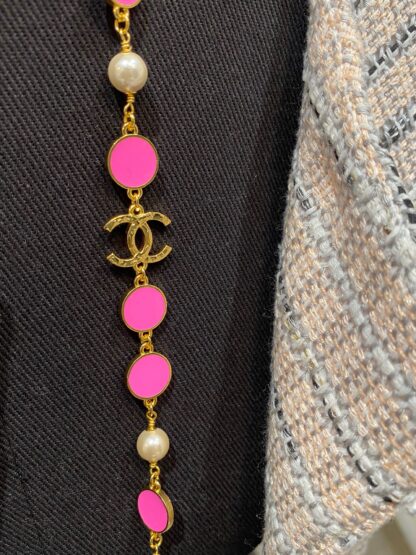 Chanel Lava Barbie Pink Sweater Chain - Image 9