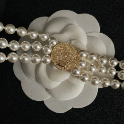 Chanel three-layer pearl exquisite necklace - Image 5