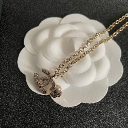 Chanel Camellia Double C Necklace - Image 6