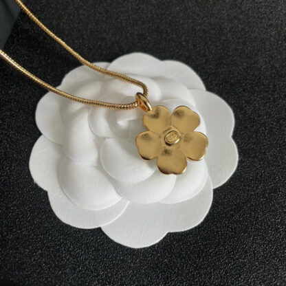 Chanel Camellia Double C Necklace - Image 6