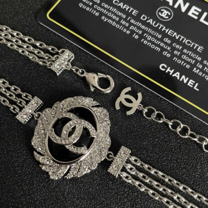 Chanel Double C Diamond Necklace - Image 7