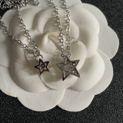 Chanel Vintage Star Letter Necklace - Image 6