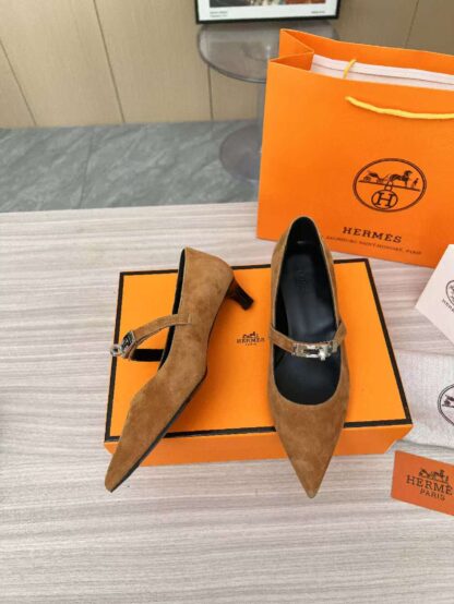 Hermès dark brown holiday must-have comfortable loafers - Image 8