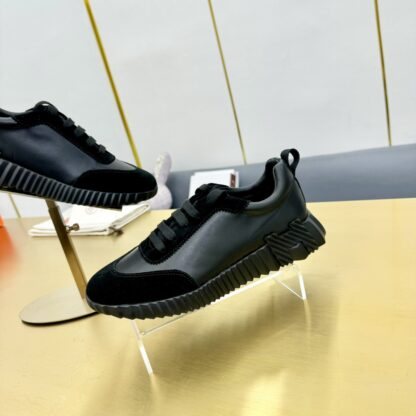Hermes Spring and Summer Couples Black Sports Shoes - Image 8