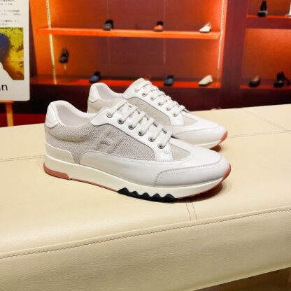 Hermes France Paris catwalk white breathable classic casual shoes - Image 9