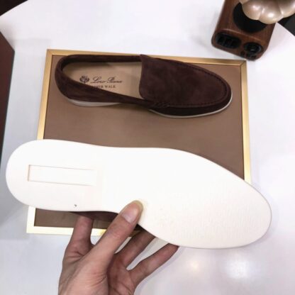 Hermès couple red brown high-end classic loafers - Image 9