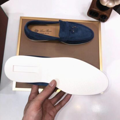 Hermès blue couple high-end classic loafers - Image 9