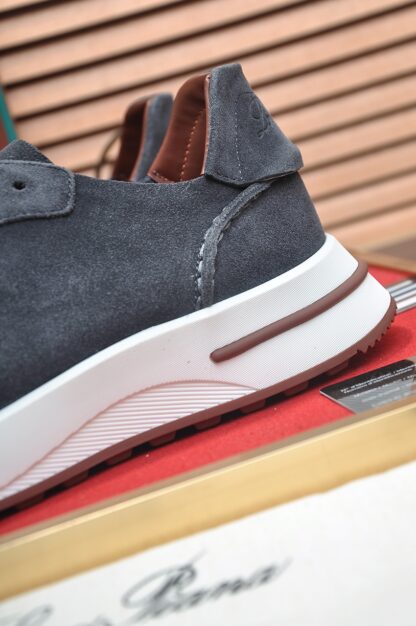 Hermès classic dark grey cashmere loafers - Image 9