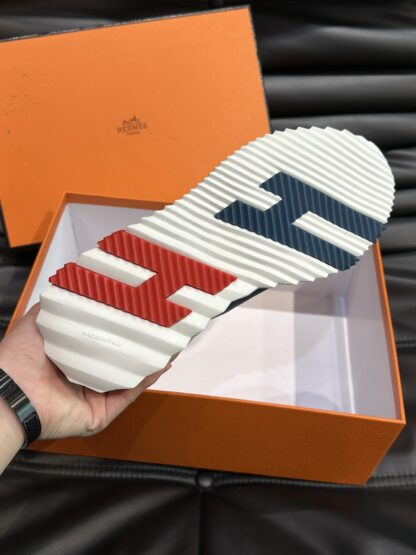 Hermes dark blue breathable versatile casual sports shoes - Image 9