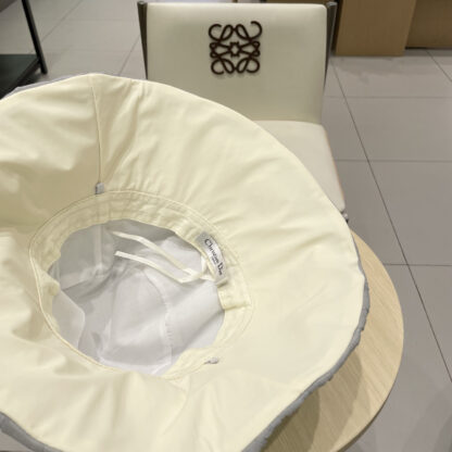 Dior big bow pleated design versatile bucket hat - Image 10