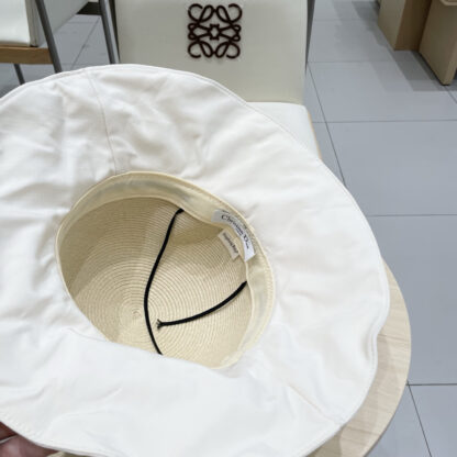 Dior bow visor straw hat - Image 10