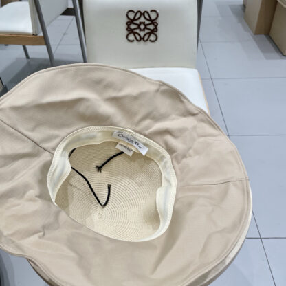 Dior bow visor straw hat - Image 10