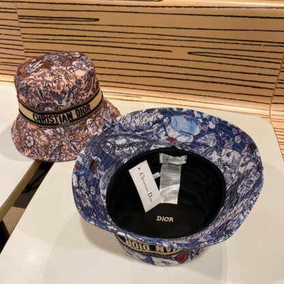 Dior classic casual versatile floral bucket hat - Image 10
