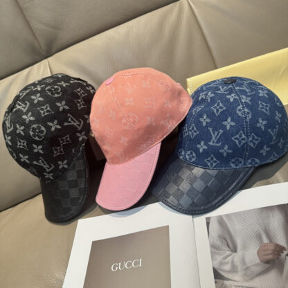 Louis Vuitton embossed leather baseball cap - Image 9