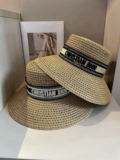 Dior hollow hat fashionable straw hat - Image 8