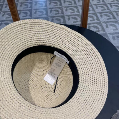 Dior hollow dome straw hat - Image 10