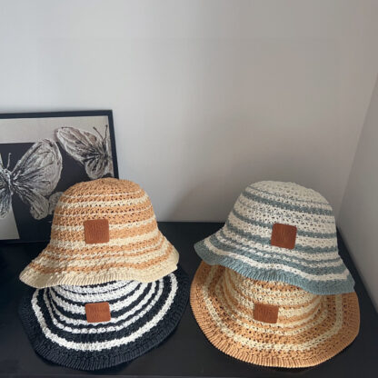 Dior colorblock woven simple bucket hat - Image 10
