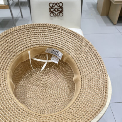 Hermès hollow bucket straw hat - Image 9