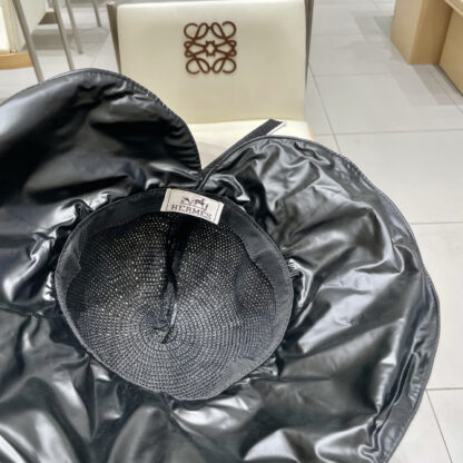 Hermès new summer knitted bow sun hat - Image 9