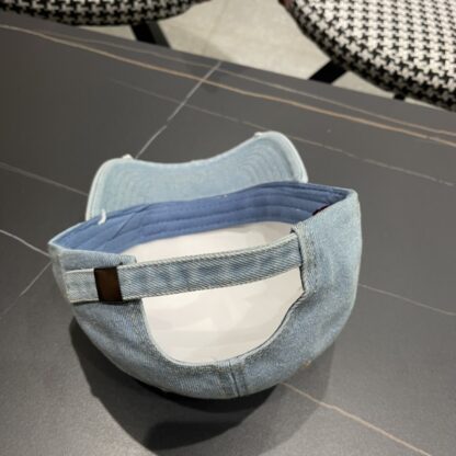 Hermes Fashion Denim Baseball Cap - Image 9