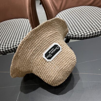 Dior Fashion Sunshade Straw Hat - Image 10