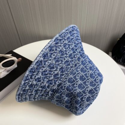 Dior new large brim denim bucket hat - Image 10