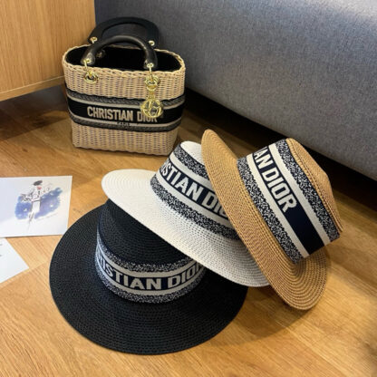 Dior new flat straw hat - Image 10