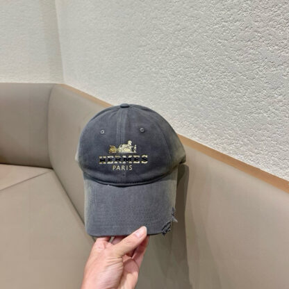 Hermès canvas baseball cap - Image 9