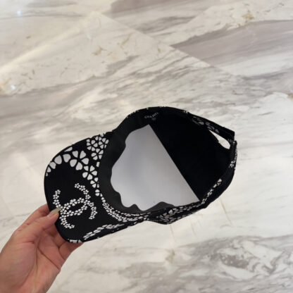 Chanel diamond hard top baseball cap - Image 9