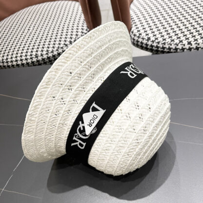 Dior Web cutout straw hat - Image 10