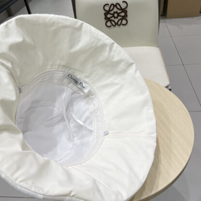 Dior big bow pleated design versatile bucket hat - Image 10