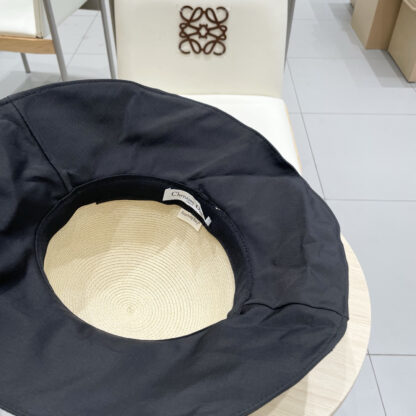 Dior bow visor straw hat - Image 10