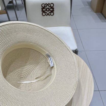Dior lady style straw hat bucket hat - Image 9
